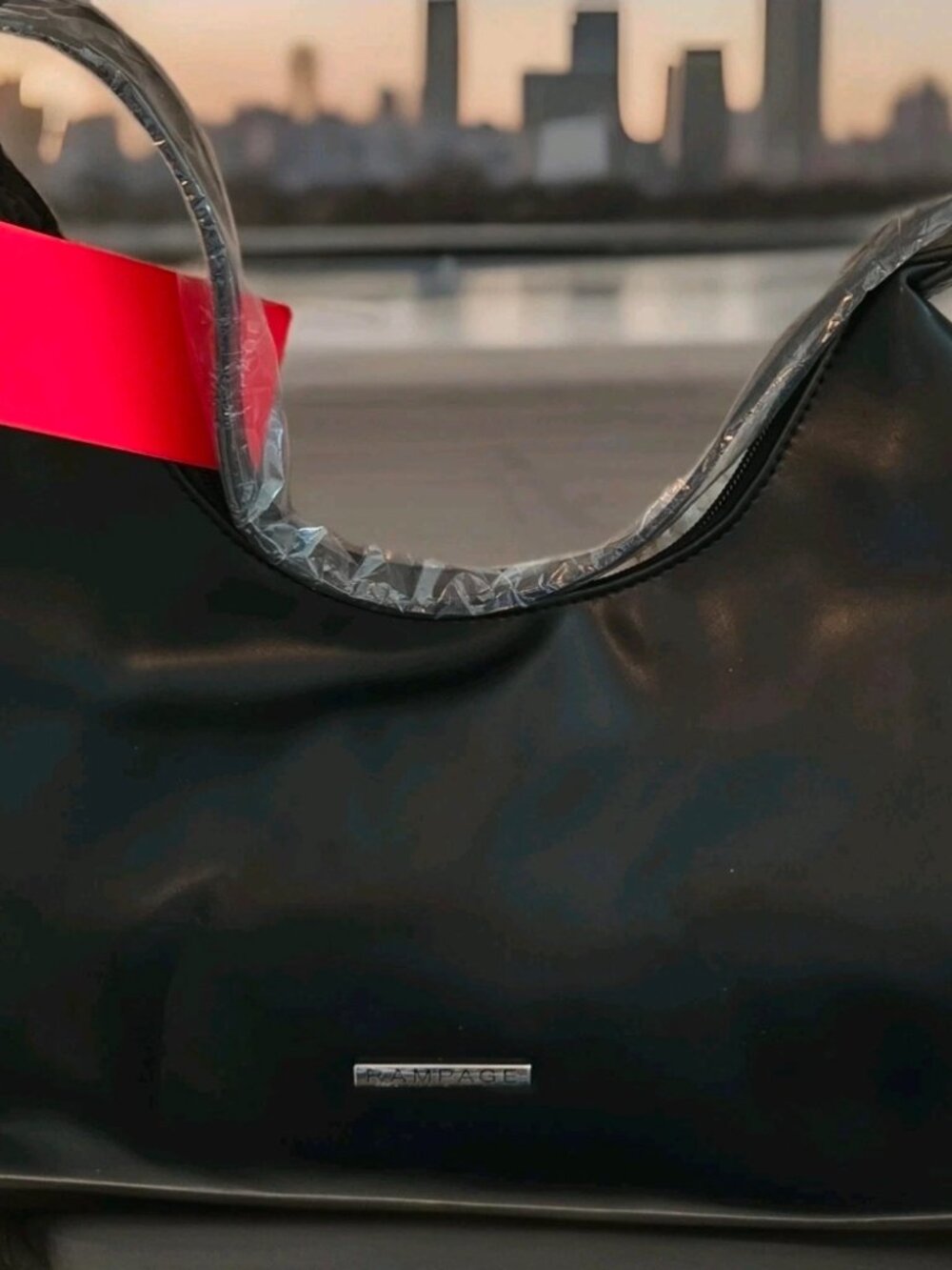 Rampage black clutch bag